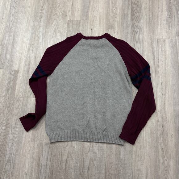 Vintage Route 66 Sweater Men's Large Gray Red Knit Crewneck y2k Cotton NEW - Picture 5 of 6